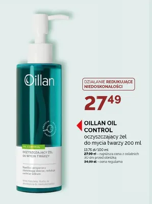 Żel do mycia twarzy oczyszczający Oillan Oil Control promocja w Ziko Dermo