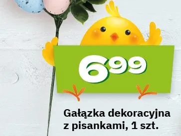 Gałązka dekoracyjna z pisankami promocja w Twój Market