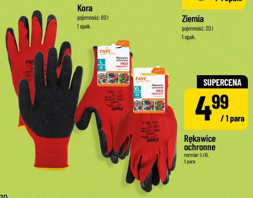 Rękawice ochronne Red Protect XL Ravi promocja w POLOmarket