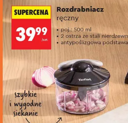 Rozdrabniacz ręczny Tefal 500 ml promocja w Biedronka