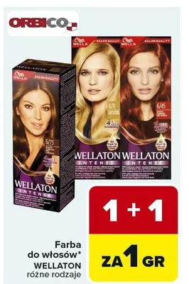 Farba do włosów WELLATON różne rodzaje promocja w Carrefour