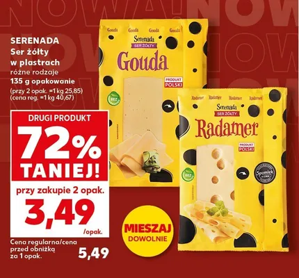 Ser żółty Serenada Radamer promocja w Kaufland