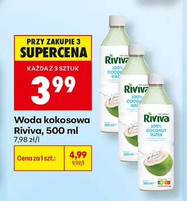 Woda kokosowa Riviva promocja w Biedronka