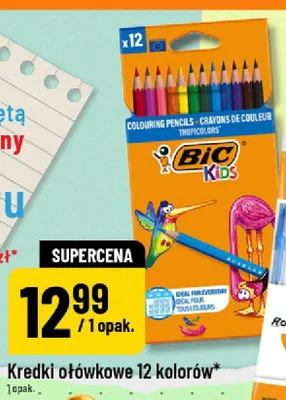 Kredki ołówkowe BIC Kids Tropicolors 12 kolorów promocja w POLOmarket