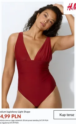 Kostium kąpielowy H&M Light Shape promocja w H&M
