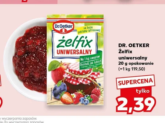 Żelfix uniwersalny Dr. Oetker promocja w Kaufland