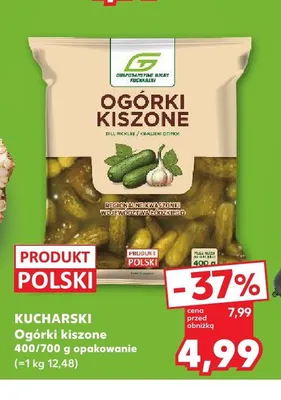 Ogórki kiszone Kucharski promocja w Kaufland