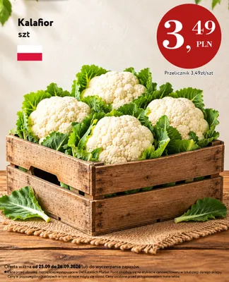 Kalafior promocja w Market Point
