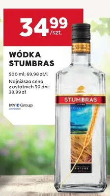 Wódka Stumbras promocja w Stokrotka