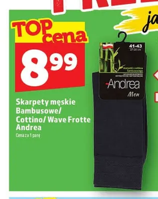 Skarpety męskie bambusowe Andrea promocja w TOPAZ