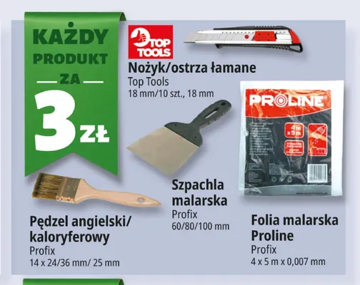 Pędzel kaloryferowy Profix promocja w Leclerc