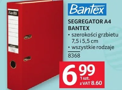 Segregator A4 BANTEX promocja w Selgros
