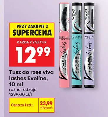 Tusz do rzęs Eveline variete lashes show promocja w Biedronka