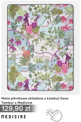 Mata piknikowa składana z kolekcji Ilona Tambor Medicine promocja w Medicine