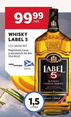 Whisky Label 5 promocja w Stokrotka