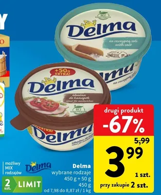 Delma wybrane rodzaje promocja w Intermarche