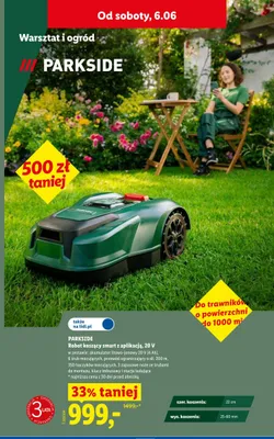 Robot koszący smart z aplikacją 20V PARKSIDE promocja w Lidl
