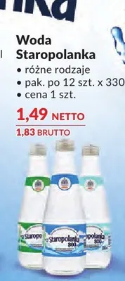 Woda Staropolanka promocja w Makro