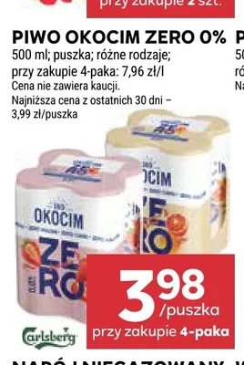 Piwo bezalkoholowe Okocim promocja w Stokrotka