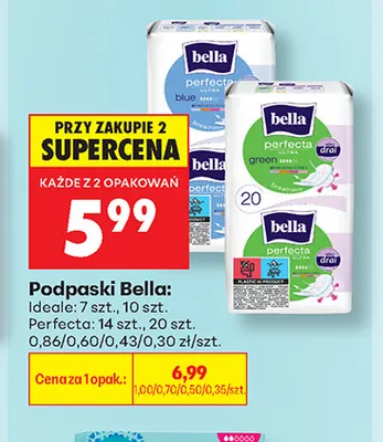 Podpaski Bella promocja w Biedronka