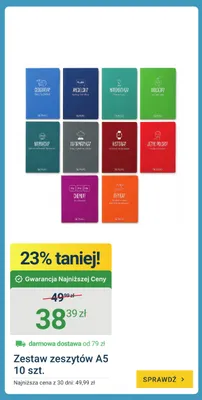 Zestaw zeszytów A5 Herlitz promocja w ERLI