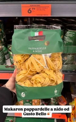 Makaron Pappardelle a Nido Gusto Bello promocja w Biedronka
