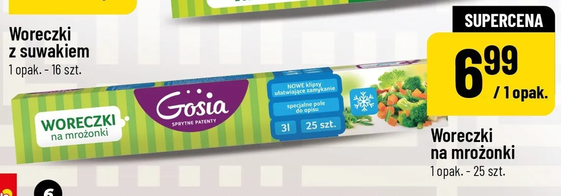 Woreczki na mrożonki Gosia promocja w POLOmarket