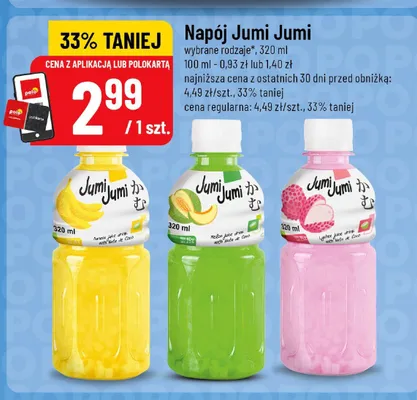 Napój Jumi Jumi lychee promocja w POLOmarket
