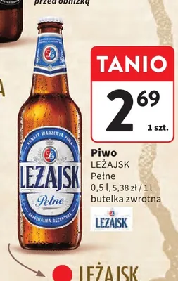 Piwo Leżajsk Pełne promocja w Intermarche