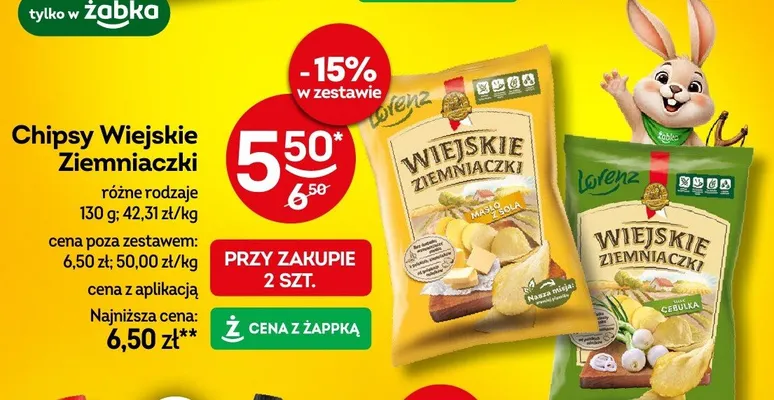 Chipsy Wiejskie Ziemniaczki promocja w Żabka