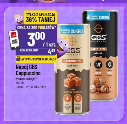 Napój kawowy GBS Cappuccino promocja w POLOmarket