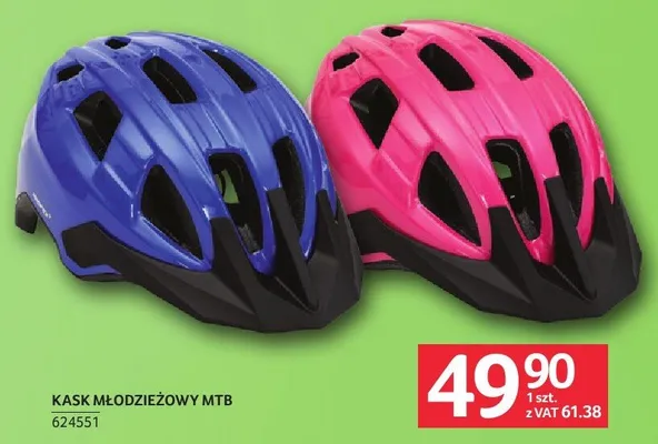 Kask młodzieżowy MTB promocja w Selgros