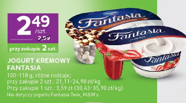 Jogurt kremowy różne rodzaje promocja w Stokrotka