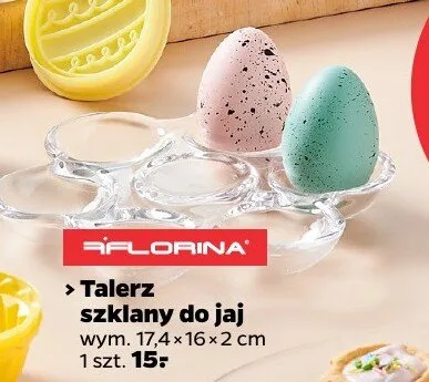 Talerz szklany do jaj promocja w Netto