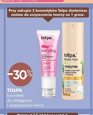 Kosmetyki do pielęgnacji i oczyszczania twarzy Tołpa promocja w Super-Pharm