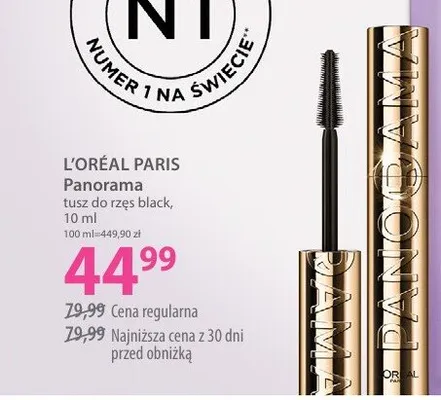 Tusz do rzęs L'Oréal Paris Panorama black promocja w Hebe