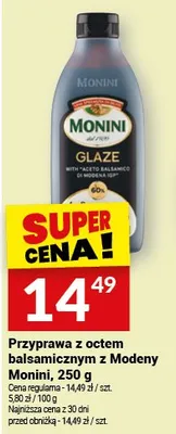 Przyprawa z octem balsamicznym z Modeny Monini Glaze promocja w Twój Market