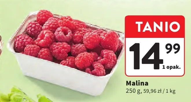 Maliny promocja w Intermarche