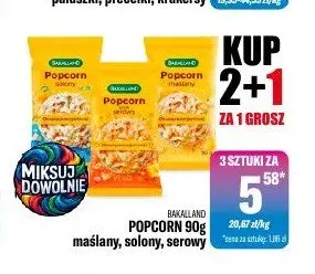 Popcorn Bakalland maślany promocja w Tomi Markt