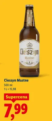 Piwo Cieszyn Mastne promocja w Lidl