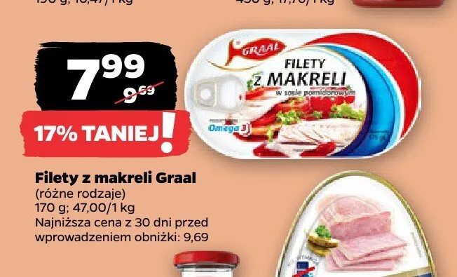 Filety z makreli w sosie pomidorowym Graal promocja w Netto