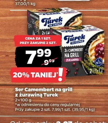 Ser Camembert na grill z żurawiną Turek promocja w Netto