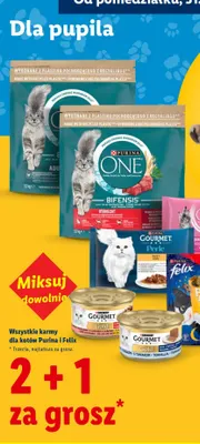 Karma dla kota Purina Gourmet Perle Duet promocja w Lidl