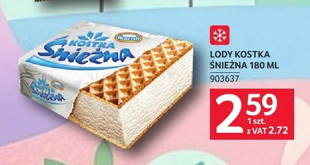 Lody Kostka Śnieżna Koral promocja w Selgros