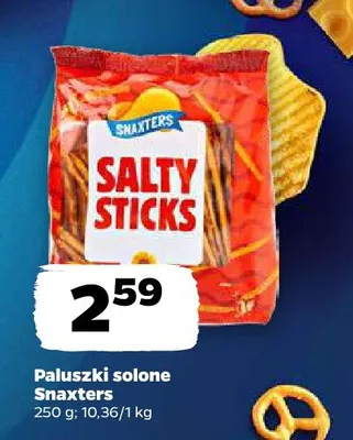 Paluszki solone Snaxters promocja w Netto