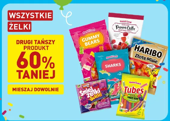 Żelki Sweet Land Tubes 175g promocja w Aldi