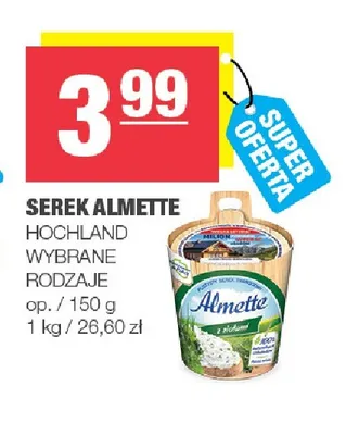 Serek Almette Hochland promocja w SPAR