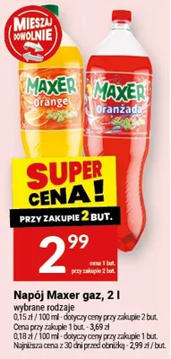 Napój gaz Maxer promocja w Twój Market