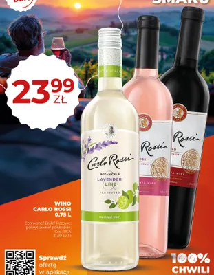 Wino Carlo Rossi Botanicals Lavender Lime promocja w Duży Ben