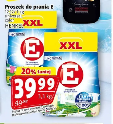 Proszek do prania E color promocja w Prim Market